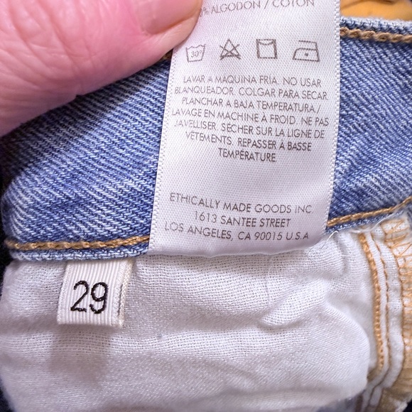 Etica Women's Marley Ultra High Rise Baggy Wide Leg Jeans Seaford Sz 29 - Picture 7 of 13